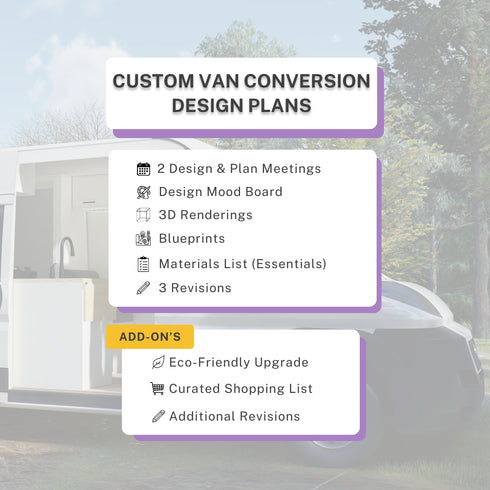Custom Van Conversion Design Plans